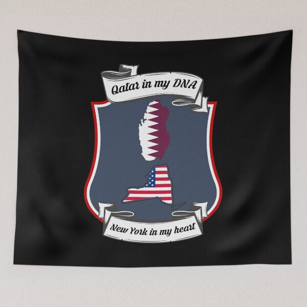Item preview, Qatar in my DNA, New York in my heart Heritage designed and sold by Tony ⭐⭐⭐⭐⭐.