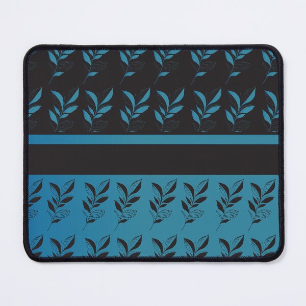 Item preview, black and blue leaf, black and blue background . designed and sold by bayanabufadda.