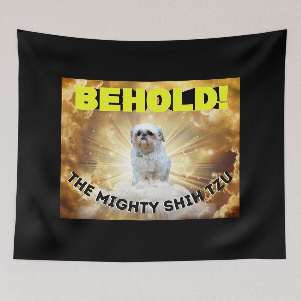 Item preview, Behold! The Mighty Shih Tzu designed and sold by It's On Backwards.