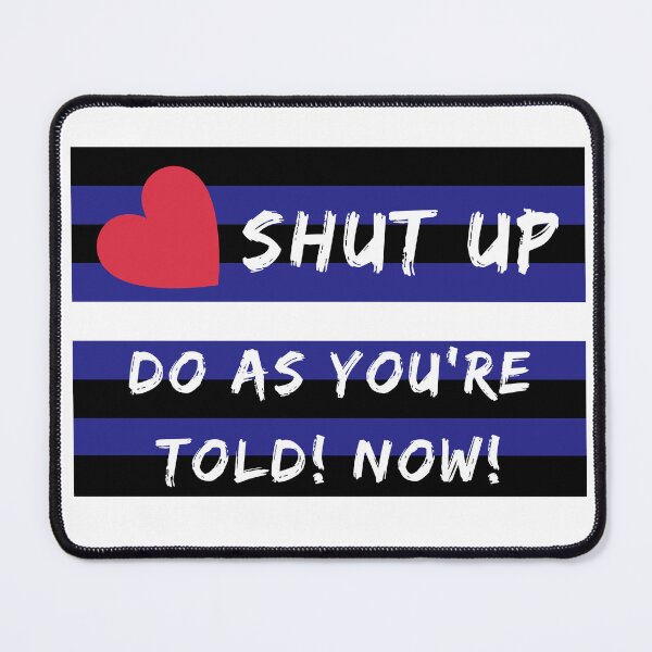 Item preview, WOOFZ® Leather Pride Flag Do as You're Told! designed and sold by woofz.