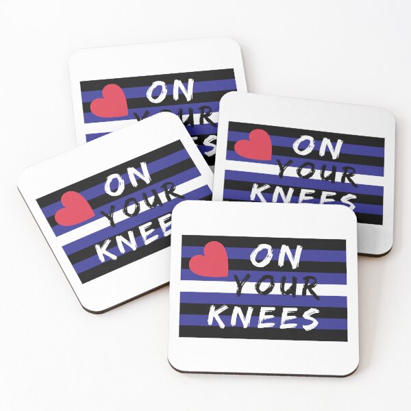 Item preview, WOOFZ® Leather Pride Flag On Your Knees designed and sold by woofz.