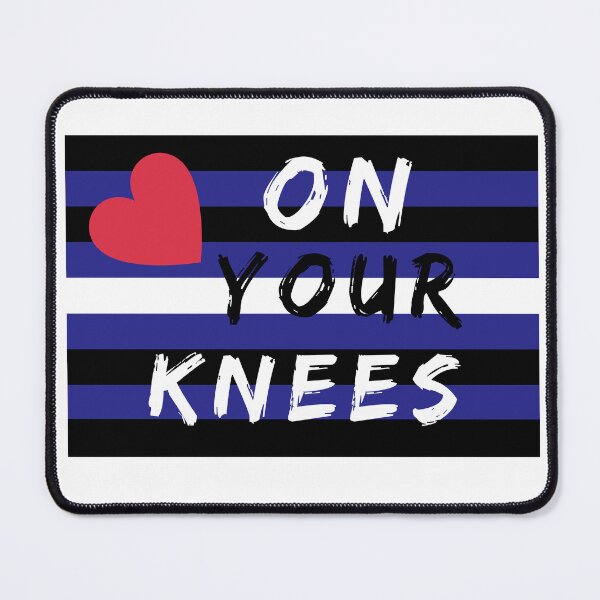 Item preview, WOOFZ® Leather Pride Flag On Your Knees designed and sold by woofz.