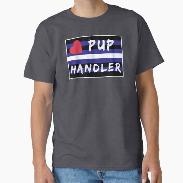 Item preview, WOOFZ® Leather Pride Flag Pup Handler designed and sold by woofz.