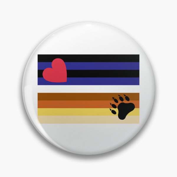 Item preview, WOOFZ® Leather and Bear Pride Flag United designed and sold by woofz.