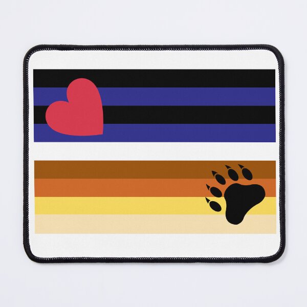 Item preview, WOOFZ® Leather and Bear Pride Flag United designed and sold by woofz.