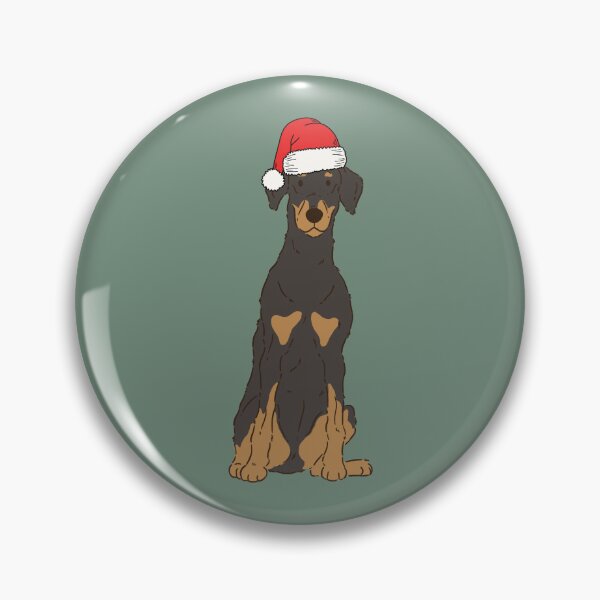 Item preview, Floppy Ears Doberman Pinscher Christmas Santa Dog Holiday designed and sold by thepawster.