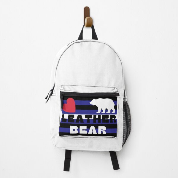 Item preview, WOOFZ® Leather Pride Bear Silhouette with Leather Bear designed and sold by woofz.