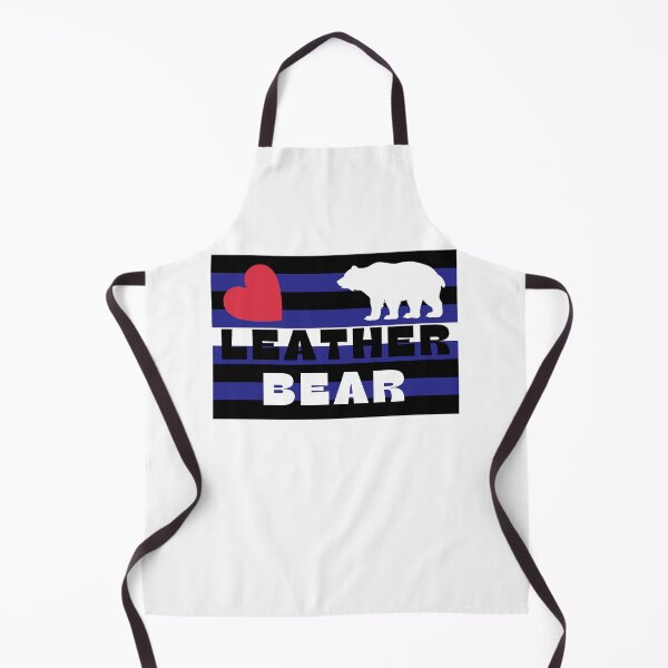 Item preview, WOOFZ® Leather Pride Bear Silhouette with Leather Bear designed and sold by woofz.