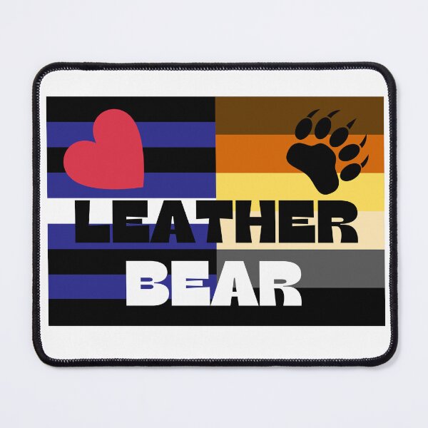 Item preview, WOOFZ® Leather Bear Pride Flag with Leather Bear designed and sold by woofz.