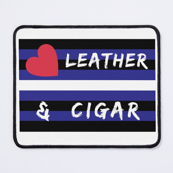 Item preview, WOOFZ® Leather Pride Flag with Leather & Cigar designed and sold by woofz.
