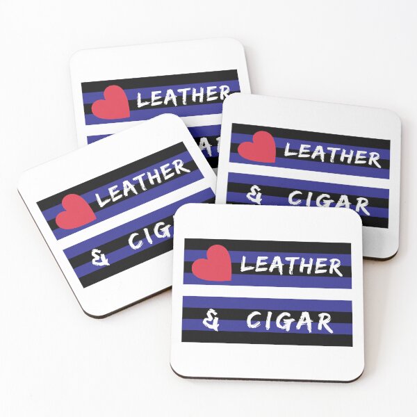 Item preview, WOOFZ® Leather Pride Flag with Leather & Cigar designed and sold by woofz.
