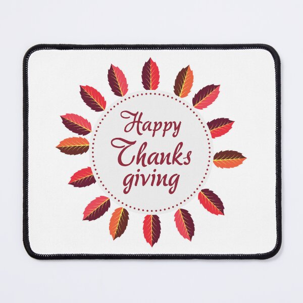 Item preview, happy thanksgiving with leaf wreath designed and sold by JAG2B.