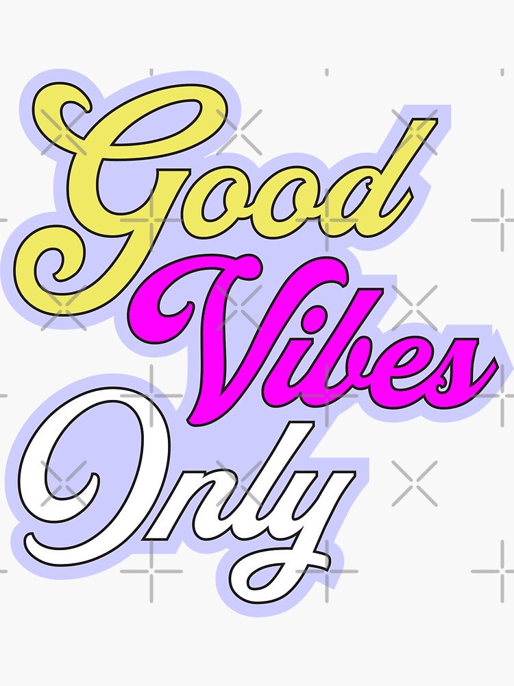 "Bumper Sticker Good Vibes Only, bumper/license plateLicense PlateFrame, bumper Black