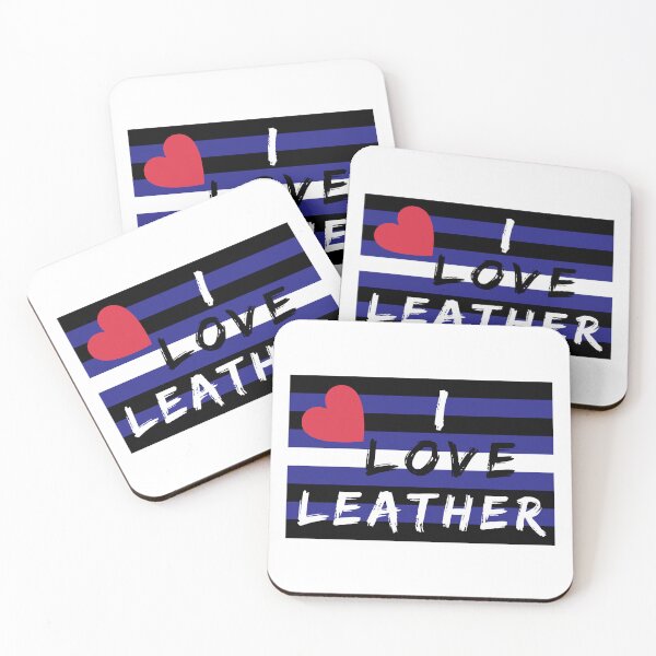 Item preview, WOOFZ® Leather Pride Flag I Love Leather designed and sold by woofz.