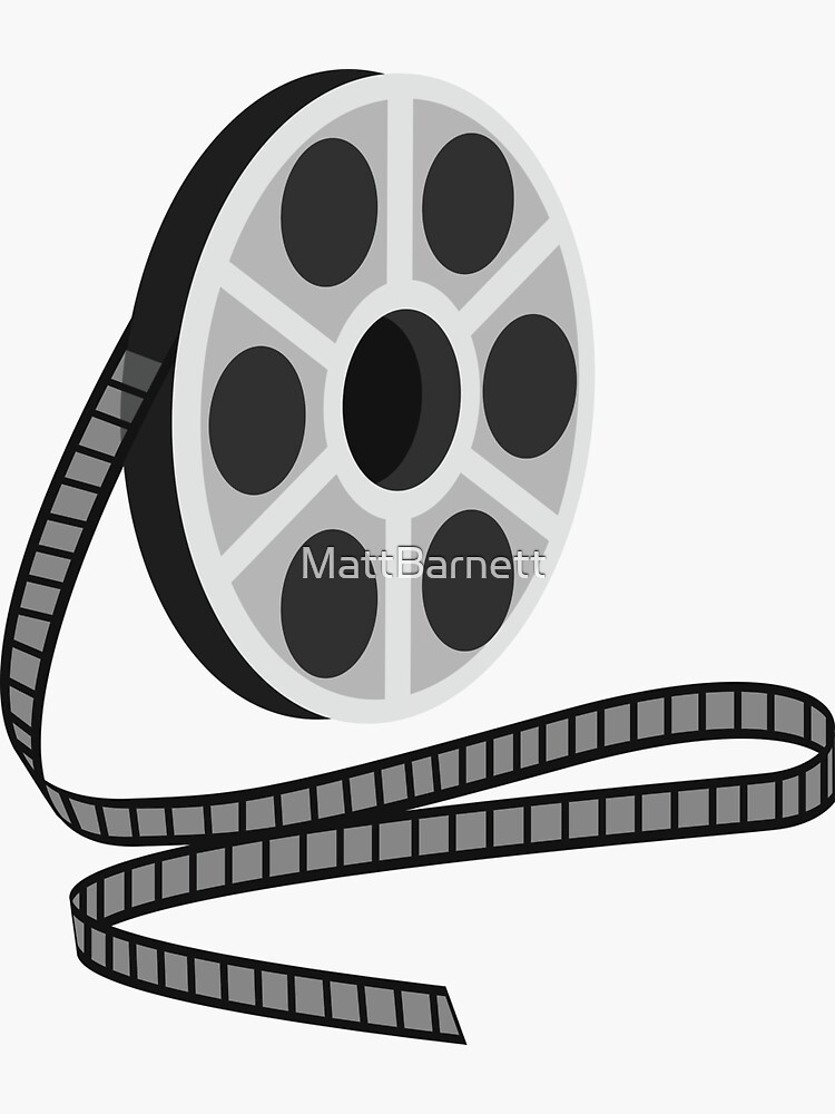 Film Reel Sticker for Sale by MattBarnett