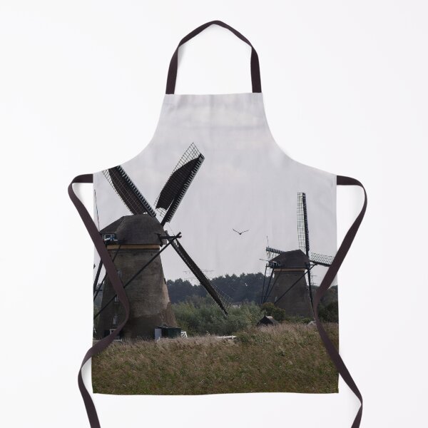 Item preview, Wonderful landscapes in the Netherlands. Historic dutch windmills in Kinderdijk in a cloudy autumn day. Unesco site. Natural view from distance. designed and sold by Maurizio Fabbroni.
