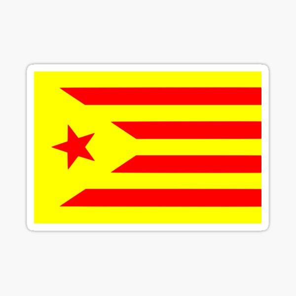 Catalunya independiente (Senyera) Pegatina