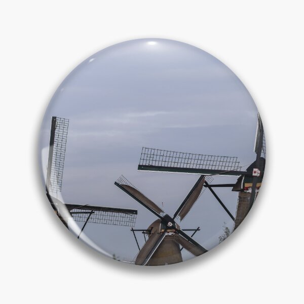 Item preview, Wonderful landscapes in the Netherlands. Historic dutch windmills in Kinderdijk in a cloudy autumn day. Unesco site. Natural view from distance. designed and sold by Maurizio Fabbroni.