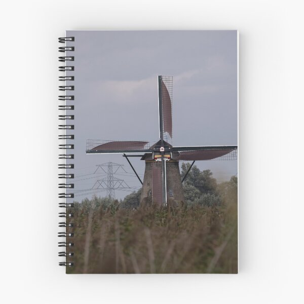 Item preview, Wonderful landscapes in the Netherlands. Historic dutch windmills in Kinderdijk in a cloudy autumn day. Unesco site. Natural view from distance. designed and sold by Maurizio Fabbroni.