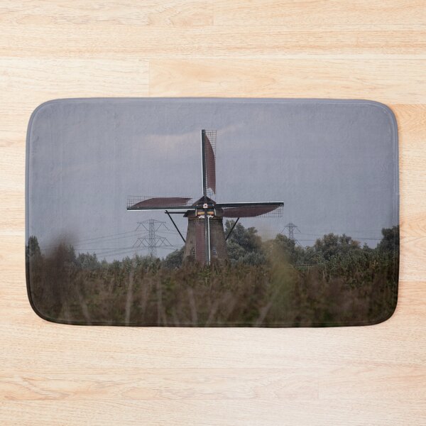 Item preview, Wonderful landscapes in the Netherlands. Historic dutch windmills in Kinderdijk in a cloudy autumn day. Unesco site. Natural view from distance. designed and sold by Maurizio Fabbroni.