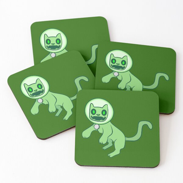 Item preview, Astronaut Cat - Green designed and sold by Figuros.