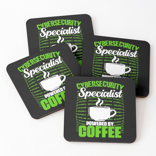 Item preview, Funny Cybersecurity Specialist Powered By Coffee IT Security designed and sold by Nessshirts.