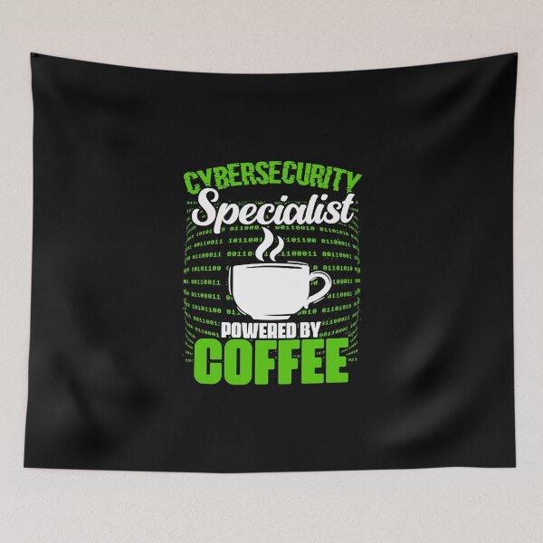 Item preview, Funny Cybersecurity Specialist Powered By Coffee IT Security designed and sold by Nessshirts.