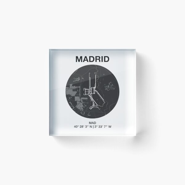 Item preview, Madrid airport map  designed and sold by kofocrishs.