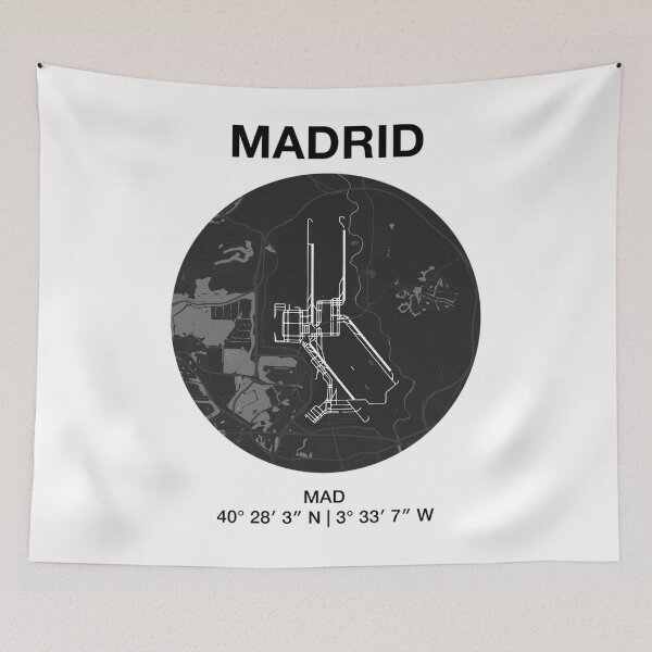 Item preview, Madrid airport map  designed and sold by kofocrishs.