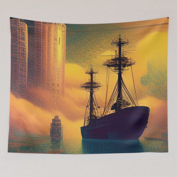 Item preview, 'The Ships & Factory' designed and sold by Bako24.