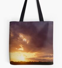 Stormy Sunset Tote Bag