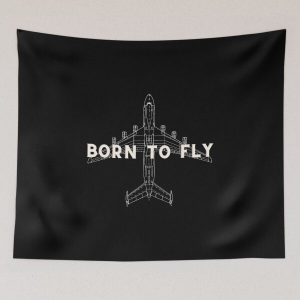 Item preview, aircraft construction, born to fly designed and sold by HarriPaloma.