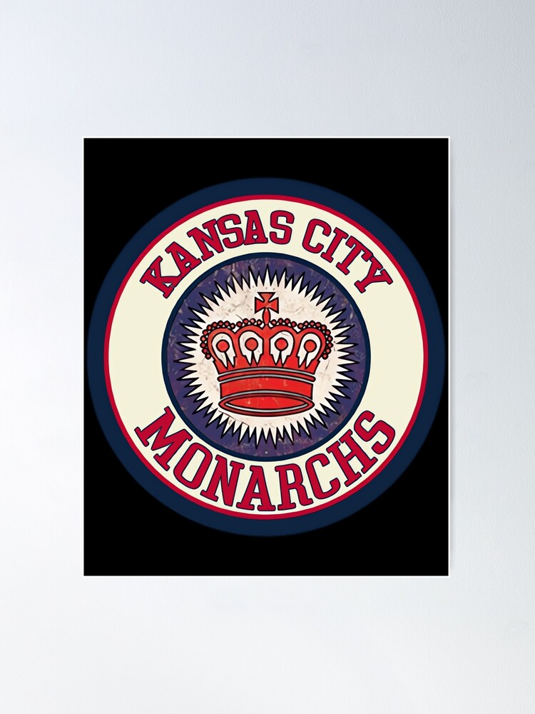kansas city monarchs negro league retro logo spencer mckain transparent  Poster for Sale by guetocerahm