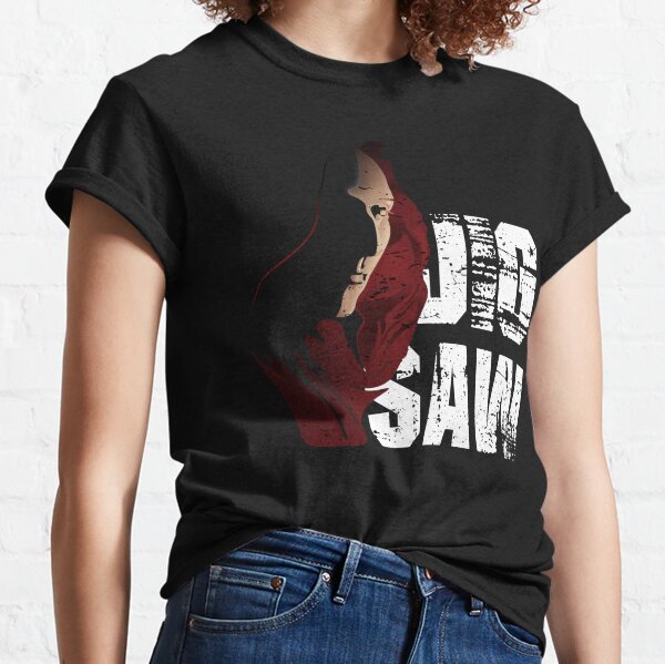 Saw Movie T Shirts Redbubble - jigsaw from movie saw t shirt roblox