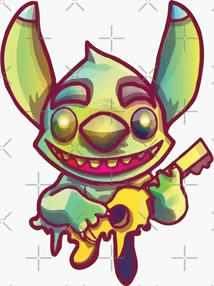 Irritated Stitch Sticker for Sale by FunkeyMonkey9