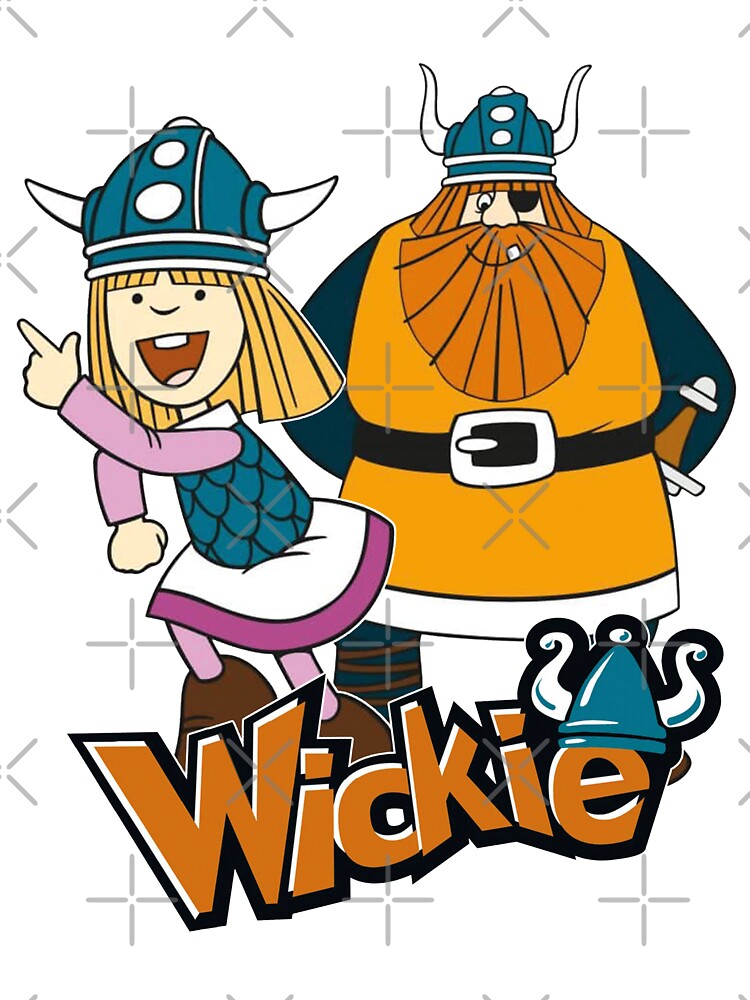 Vicky the Viking is a fun series for kids from the 70's, beautiful retro cartoon characters Vicky and Chief Halvar Vicky the Viking is a fun series for kids from the 70's, beautiful retro cartoon characters Vicky and Chief Halvar