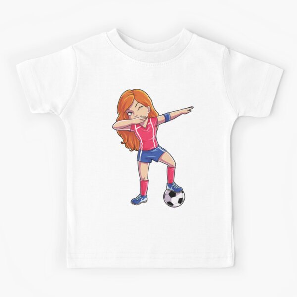 Girls T-Shirt Soccer Kids Boys Keep Calm & Play Football Girls T-Shirt Soccer Kids Boys Keep Calm & Play Football