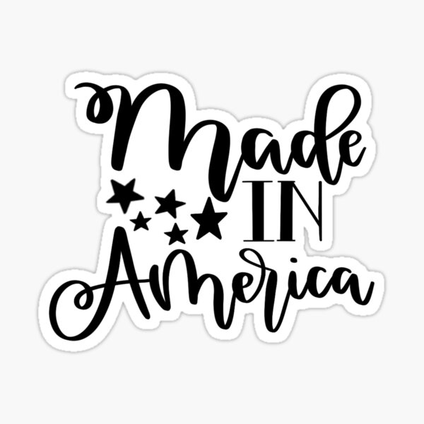Made in America Sticker