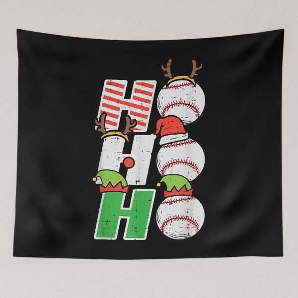 Item preview, Christmas Baseball Ho Ho Ho Funny Xmas Sports Men Boys Kids designed and sold by IsraelCastro.