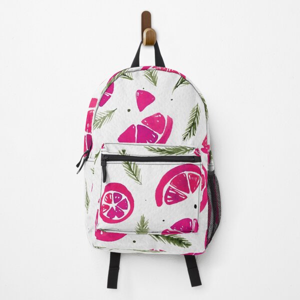 Item preview, Watercolor oranges and pines - magenta and green designed and sold by wackapacka.