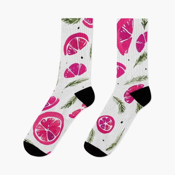 Item preview, Watercolor oranges and pines - magenta and green designed and sold by wackapacka.