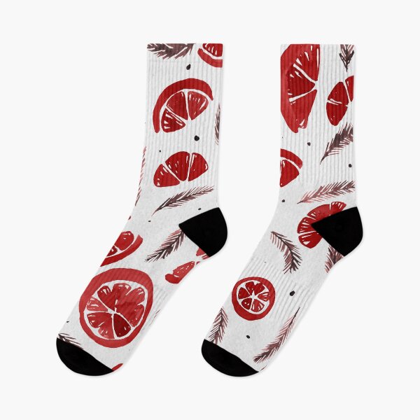 Item preview, Watercolor oranges and pines - red designed and sold by wackapacka.