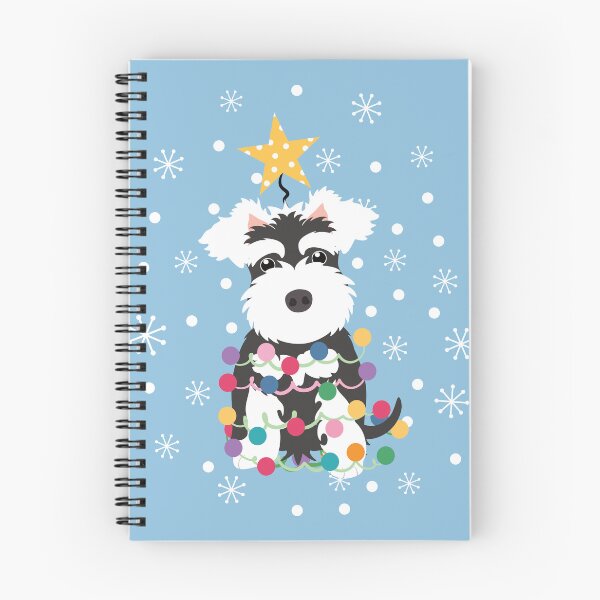 Item preview, Black and White Miniature Schnauzer Christmas Tree  designed and sold by Lulupainting.