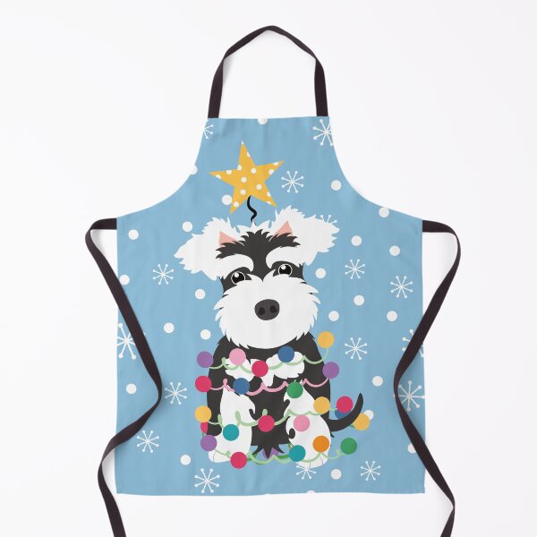 Item preview, Black and White Miniature Schnauzer Christmas Tree designed and sold by Lulupainting.