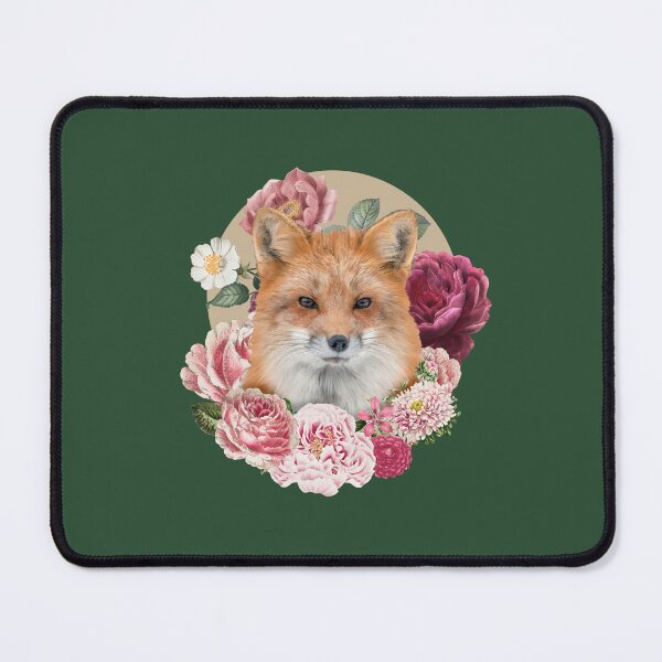 Item preview, fox with flowers designed and sold by DerSenat.