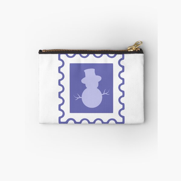 Item preview, Christmas Snowman Post Stamp designed and sold by TasimaDesign.