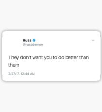 Pegatina Russ Tweet