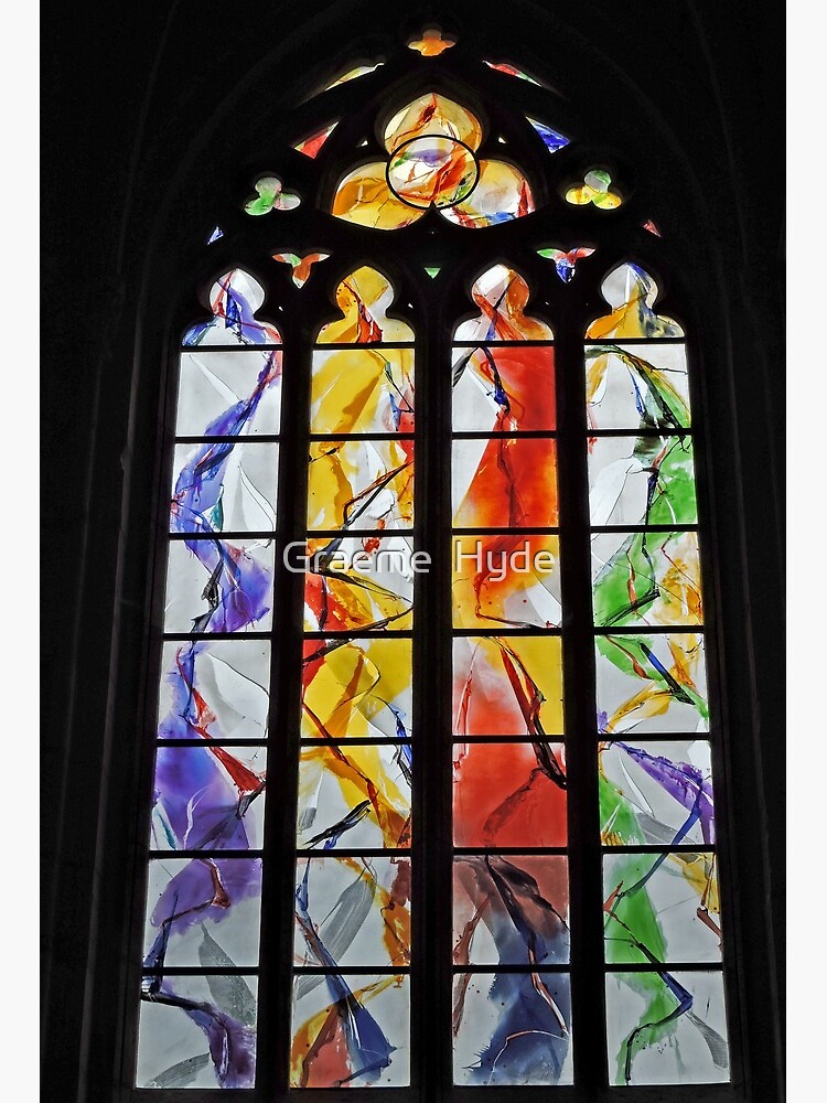 Window In St Paul Cathedral Liege Art Board Print By Grmahyde Redbubble