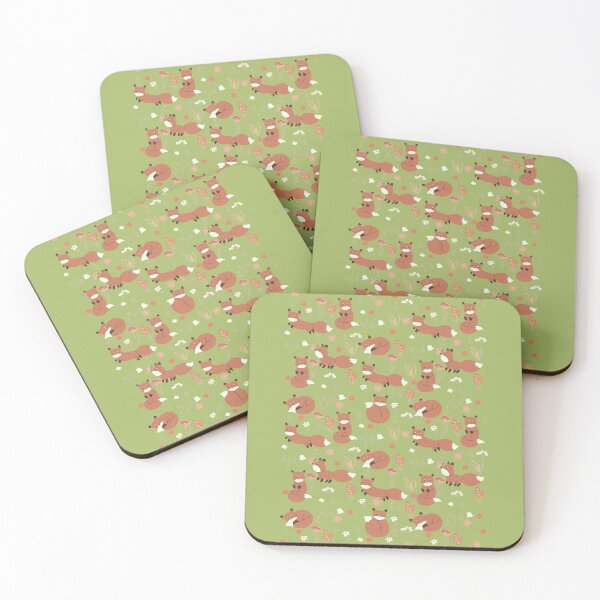 Item preview, Fox in flower field summer pattern  designed and sold by Vimbuy.