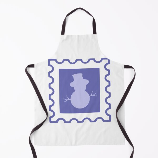 Item preview, Christmas Snowman Post Stamp designed and sold by TasimaDesign.